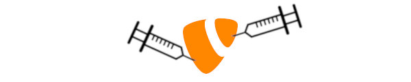 Two syringes injecting good stuff into TYPO3